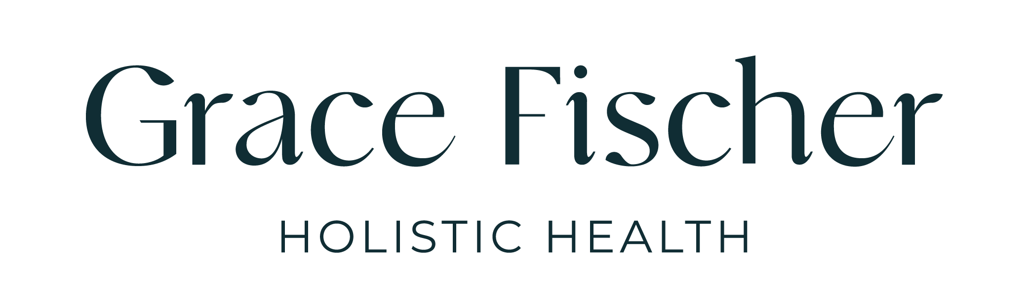 Grace Fischer Holistic Health Coach Logo Dark Blue